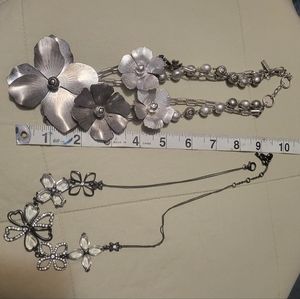 Silvertone Necklaces - Great for Repurposing 🍍